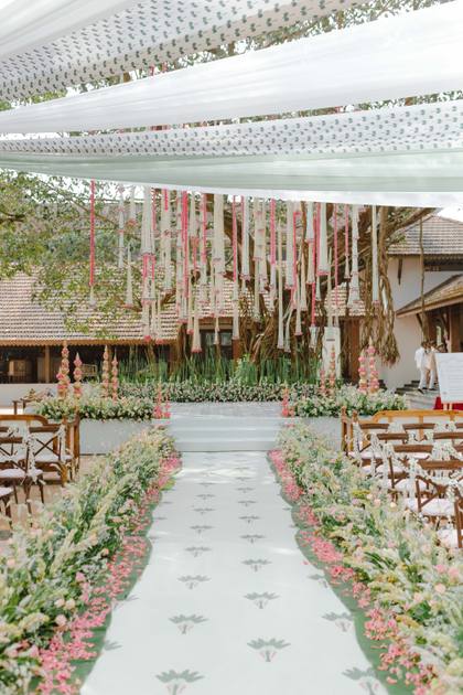 Aisle / Walkway and Ceiling — Wedding decor — Alila Diwa Goa